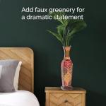 Harlequin Embossed Metal Vase for Minimalist Decor