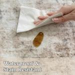 Beige 8x10 Washable Area Rug for Any Room