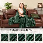 Soft Green Fleece Throw Blanket for Cozy Comfort