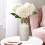 Rustic Beige Ceramic Vase for Simple Home Decor