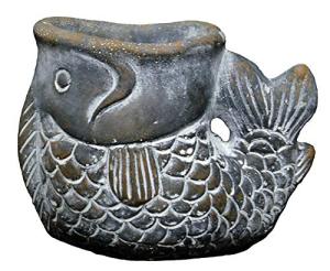 Cement Largemouth Bass Animal Planter for Succulents