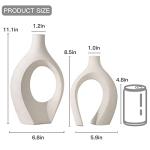 Snuggle Hollow Ceramic Vase Set of 2