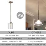 Brushed Nickel Modern Farmhouse Pendant Light
