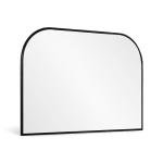Large Black Arched Wall Mirror for Minimalist Spaces