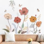 Boho Wildflower Peel and Stick Wall Stickers