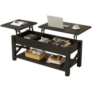 Rolanstar Lift Top Coffee Table with Hidden Storage