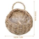 Wicker Wall Baskets for Indoor Outdoor Plants
