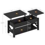 Rolanstar Lift Top Coffee Table with Hidden Storage