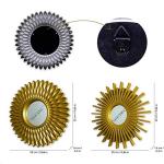 Set of 3 Round Gold Wall Mirrors