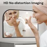 Large Black Arched Wall Mirror for Minimalist Spaces