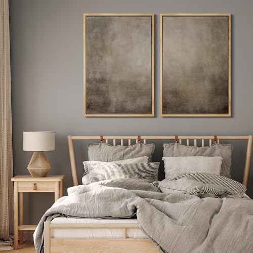 Monochromatic Gradient Abstract Canvas Art Print