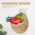 Wicker Wall Baskets for Indoor Outdoor Plants