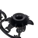 Set of 2 Black Metal Candle Sconces