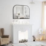 Large Black Arched Wall Mirror for Minimalist Spaces