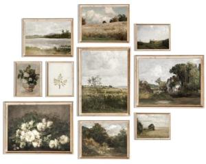 Vintage French Country Canvas Wall Art Prints