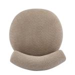 Light Brown Boucle Accent Chair for Modern Spaces