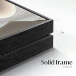 Abstract Full Length Silver Wall Mirror Decor