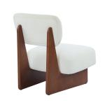 Set of 2 Minimalist Mid-Century Accent Chairs