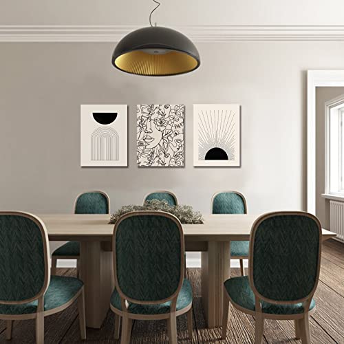 Set of 3 Minimalist Boho Wall Art Prints