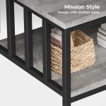 Modern Farmhouse Coffee Table with 2-Tier Storage