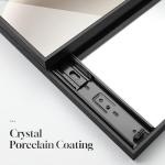 Abstract Full Length Silver Wall Mirror Decor