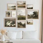 Vintage French Country Canvas Wall Art Prints
