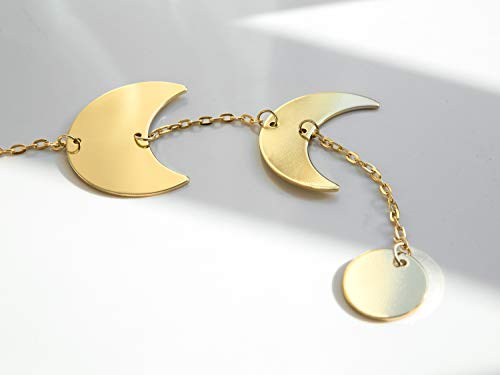 Moon Phase Metal Wall Hanging for Minimalist Decor