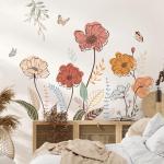 Boho Wildflower Peel and Stick Wall Stickers