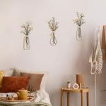 Metal Flower Wall Art Set - Minimalist Decor