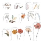 Boho Wildflower Peel and Stick Wall Stickers