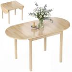 Oak Oval Drop Leaf Kitchen Table for Small Spaces