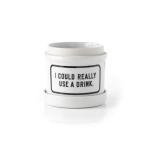 Brass Monkey Vintage-Inspired Plant Holder with Tray