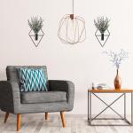 Jexine 4-Piece Modern Geometric Hanging Planters