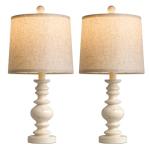 Rustic 20.5" Table Lamp Set for Minimalist Decor