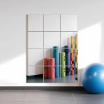 Frameless 12-Inch Wall-Mounted Mirror Tiles