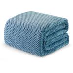 Cozy Extra Large Fleece Throw Blanket in Slate Blue