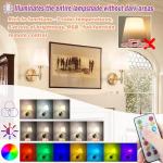 Wireless Battery Wall Sconces with Remote - Set of Two