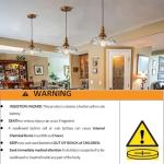 Remote-Controlled Rechargeable Pendant Light with 9 Colors