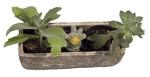 Dakota Rectangular Planter Box in Earth Moss Gray