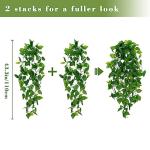 BLEUM CADE 2pcs Fake Pothos Hanging Plants