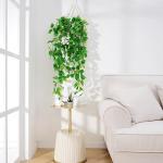BLEUM CADE 2pcs Fake Pothos Hanging Plants