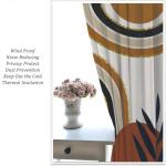 Boho Abstract Geometric Curtains for Minimalist Decor