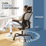 Ergonomic High Back Office Chair with Flip-up Armrests