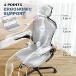 Ergonomic High Back Office Chair with Flip-up Armrests