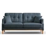 70" Dark Blue Loveseat Sofa with USB Port