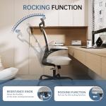 Ergonomic High Back Office Chair with Flip-up Armrests