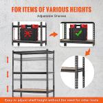 5-Tier Heavy Duty Metal Storage Shelving Unit