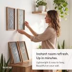 Set of 4 3D Wooden Floral Wall Art