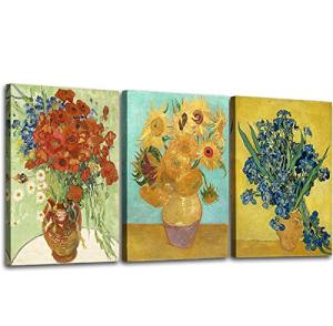 Van Gogh Sunflower Canvas Art Set - 3 Pieces