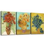 Van Gogh Sunflower Canvas Art Set - 3 Pieces